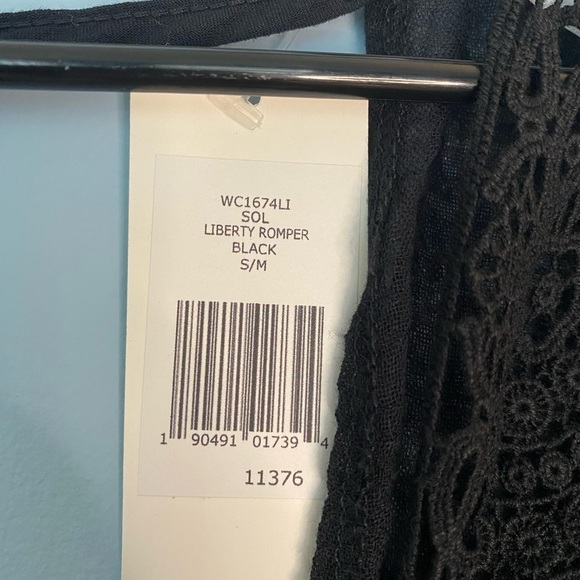 Revolve Eberjey Sol Liberty Size S/M Crochet Boho Romper Coverup NWT Retail $169 - Picture 5 of 10